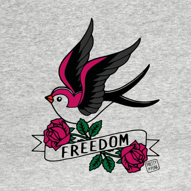 Freedom Swallow Tattoo by prettyinpunk